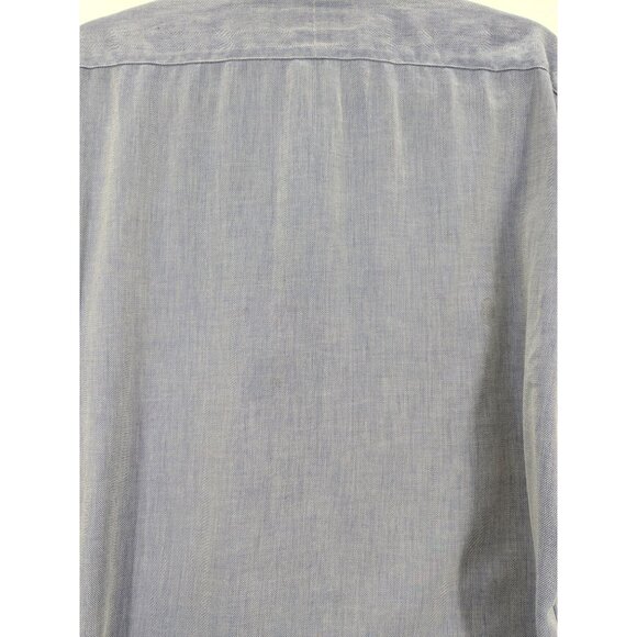 Vintage Lauren Ralph Lauren Oxford Shirt Size 15.5 Button Down Micro Herringbone - Picture 4 of 11